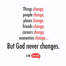 unchanging God