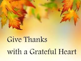 Thanks with grateful heart