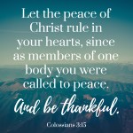 peace thankful