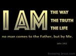 John 14-6 I Am The Way The Truth And The Life black